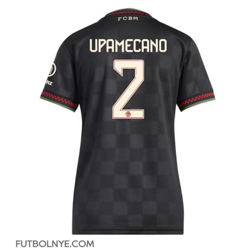 Camiseta Bayern Munich Dayot Upamecano #2 Tercera Equipación para mujer 2025-26 manga corta